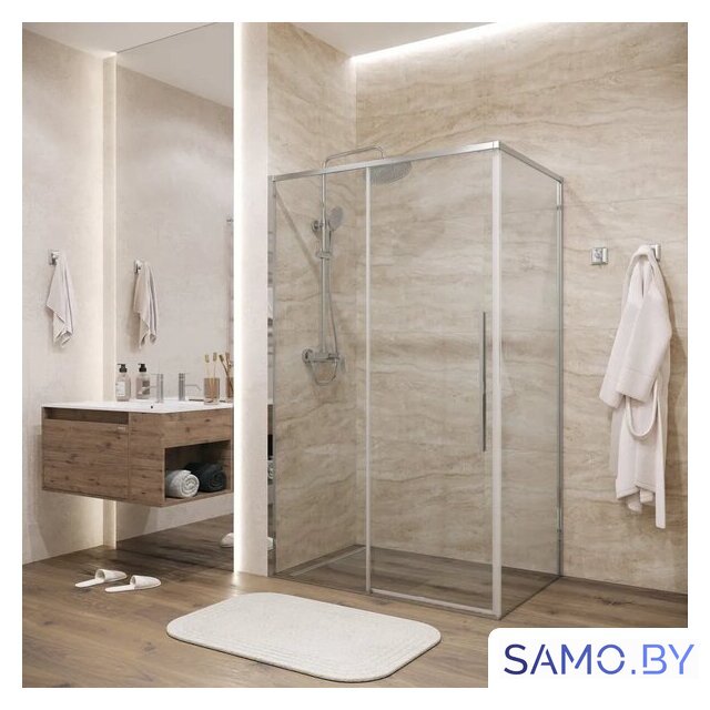 Душевой уголок Grossman Galaxy 130х100х195 120.K33.01.1310.10.00 (хром/прозрачное стекло) - Изображение №6 — Интернет-магазин samo.by