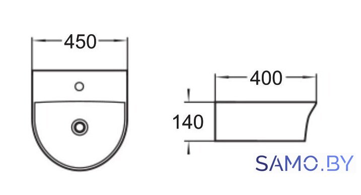 Умывальник SantiLine SL-2008 - Изображение №2 — Интернет-магазин samo.by