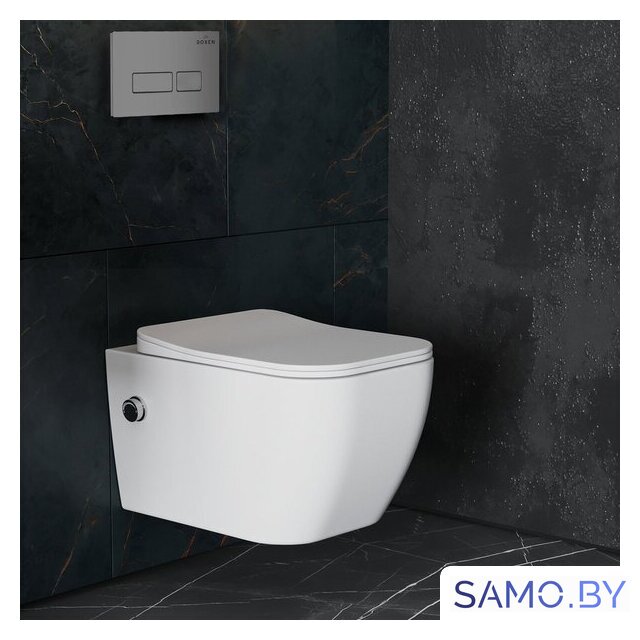 Унитаз подвесной Roxen Cube Bidet One Rimless 6 в 1 StounFix Dual Fresh 608961 (кнопка: матовая) - Изображение №10 — Интернет-магазин samo.by