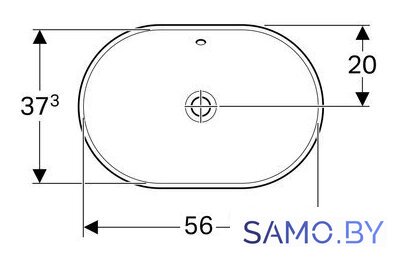 Умывальник Geberit VariForm 500.728.01.2 - Изображение №2 — Интернет-магазин samo.by