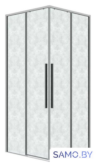 Душевой уголок Grossman Galaxy 100x100x195 300.K33.01.1010.10.02 (хром/шиншилла стекло) - Изображение №1 — Интернет-магазин samo.by