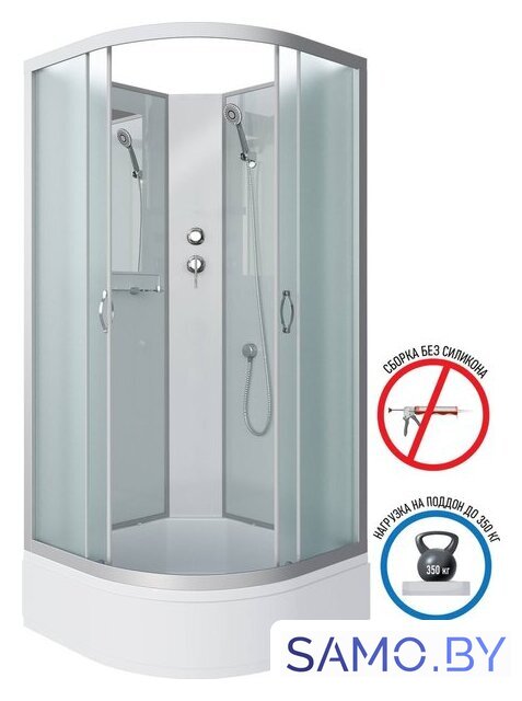 Душевая кабина Niagara NG-3301-14BK 90x90x200 - Изображение №2 — Интернет-магазин samo.by