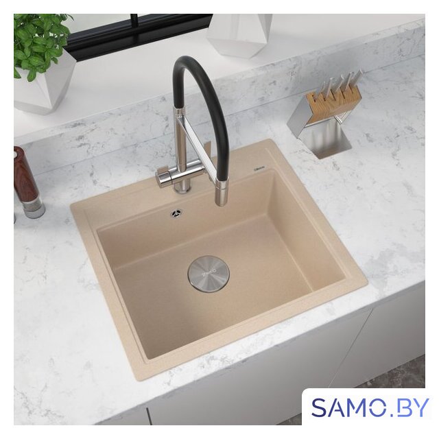Кухонная мойка ZorG Rock 60 Premium beige - Изображение №1 — Интернет-магазин samo.by