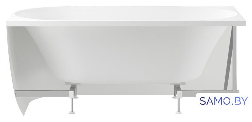 Ванна Wellsee Belle Spa 150x75 235702001 (пристенная ванна (правая) белый глянец, экран, каркас, сифон-автомат хром) - Изображение №3 — Интернет-магазин samo.by