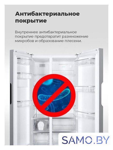 Холодильник side by side MAUNFELD MFF177NFSE - Изображение №27 — Интернет-магазин samo.by
