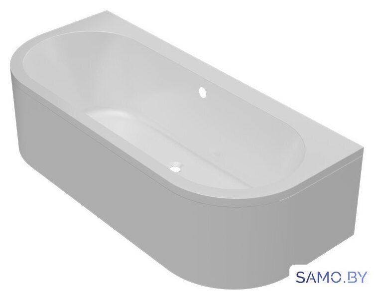 Ванна Bonito Home Aura 170x75 BH-AU-104-170W/St+BH-AU-P-170 (с ножками, экраном и креплением) - Изображение №3 — Интернет-магазин samo.by