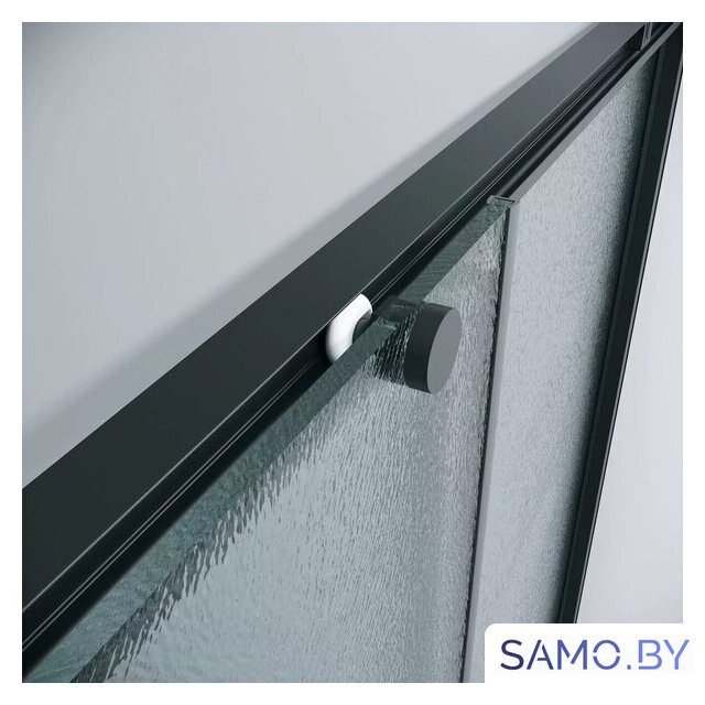 Душевой уголок Grossman Galaxy 100x100x195 300.K33.01.1010.21.02 (черный матовый/шиншилла стекло) - Изображение №5 — Интернет-магазин samo.by