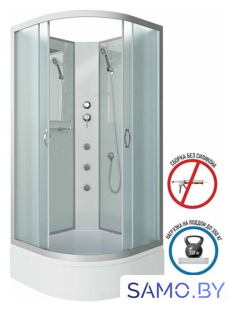 Душевая кабина Niagara NG-3301-14BKG 90x90x200 - Изображение №3 — Интернет-магазин samo.by