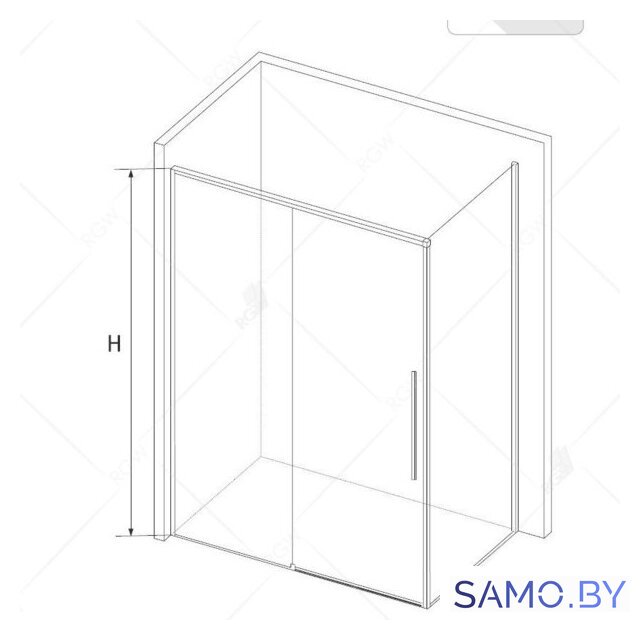 Душевой уголок RGW SV-42B 32324294-014 140x90 (черный/прозрачное стекло) - Изображение №2 — Интернет-магазин samo.by