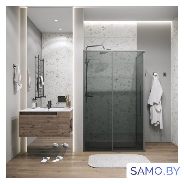 Душевой уголок Grossman Galaxy 100x90x195 120.K33.01.1090.42.10 (графит сатин/стекло тонированное) - Изображение №7 — Интернет-магазин samo.by