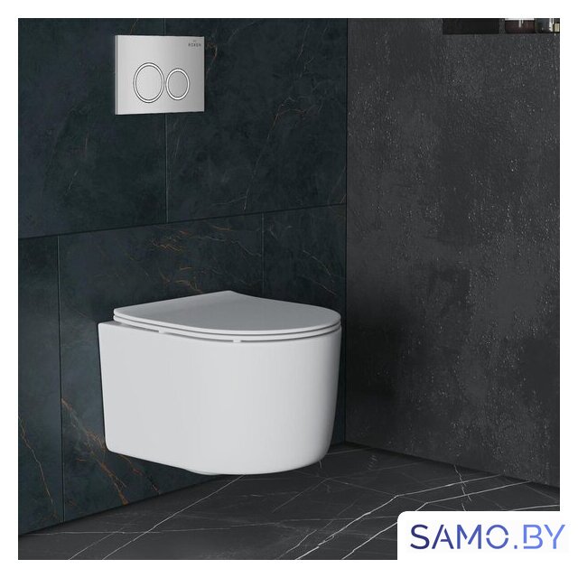 Унитаз подвесной Roxen Simple Compact в комплекте с инсталляцией StounFix Dual Fresh 6 в 1 966133 (кнопка: серый бетон) - Изображение №13 — Интернет-магазин samo.by