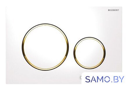 Панель смыва Geberit Sigma 20 115.882.KK.1 (белый/позолота) - Изображение №1 — Интернет-магазин samo.by