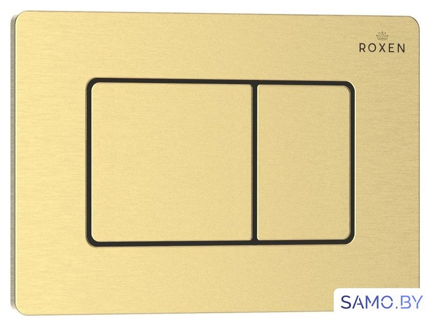 Инсталляция для унитаза Roxen StounFix Dual Fresh 968409 (c аромадозатором) с кнопкой (брашированное золото) - Изображение №7 — Интернет-магазин samo.by