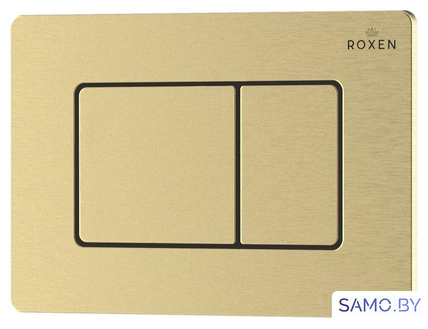 Инсталляция для унитаза Roxen StounFix Dual Fresh 968409 (c аромадозатором) с кнопкой (брашированное золото) - Изображение №8 — Интернет-магазин samo.by