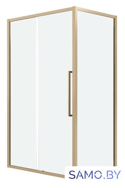 Душевой уголок Grossman Cosmo 130x80x195 120.K33.02.1380.32.00 (золото сатин/прозрачное стекло) - Изображение №1 — Интернет-магазин samo.by