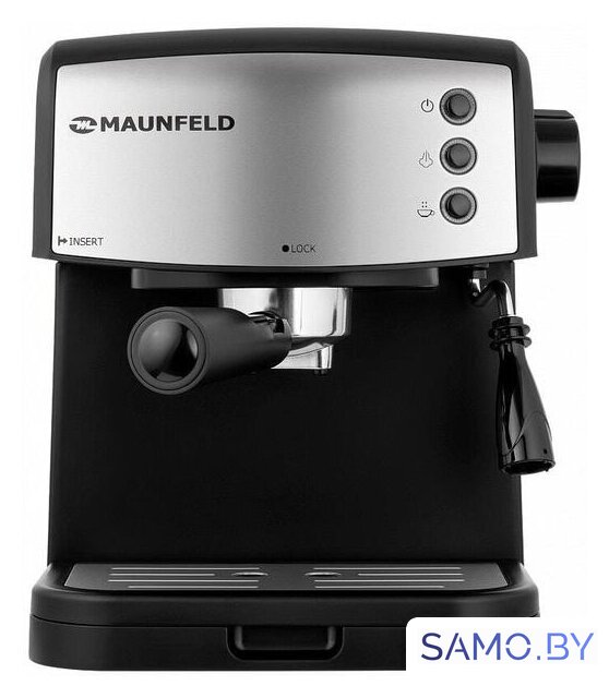 Рожковая кофеварка MAUNFELD MF-734BK - Изображение №3 — Интернет-магазин samo.by