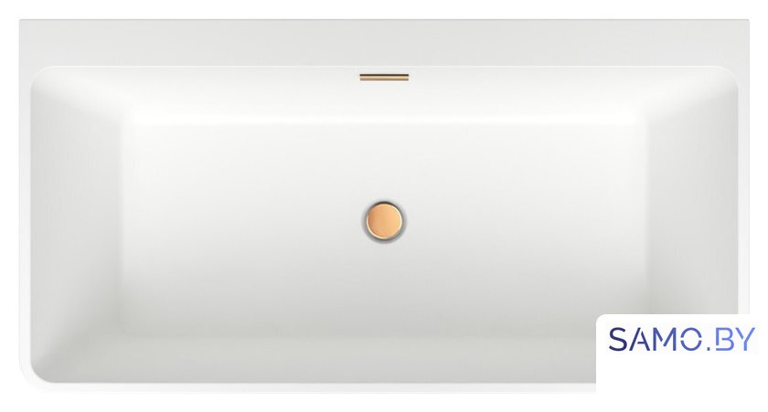 Ванна Wellsee Graceful Pro 150x77 230902004 (отдельностоящая ванна белый глянец, экран, ножки, сифон-автомат золото) - Изображение №4 — Интернет-магазин samo.by