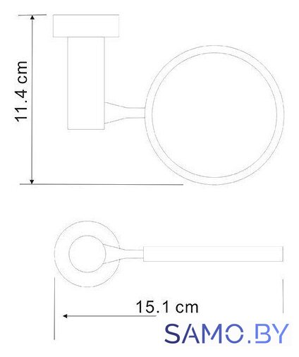 Держатель для ершика Wasserkraft Donau C176 - Изображение №2 — Интернет-магазин samo.by