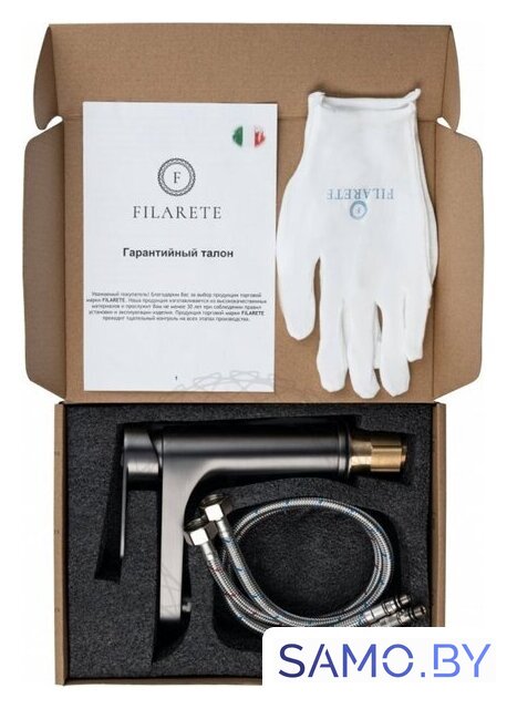 Смеситель Filarete Retta FL5030 (графит) - Изображение №7 — Интернет-магазин samo.by