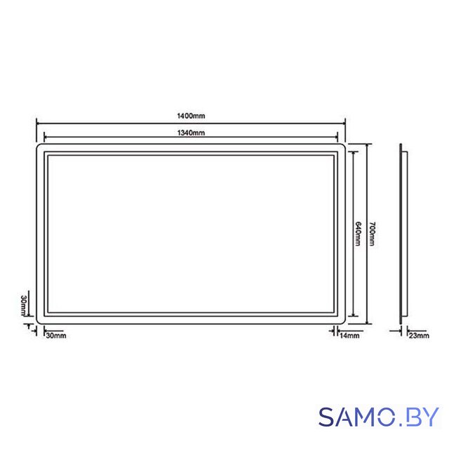  Roxen Зеркало Bella Long 510055-140 140х70 - Изображение №10 — Интернет-магазин samo.by