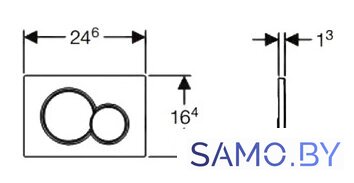 Панель смыва Geberit Sigma 01 115.770.21.5 (глянцевый хром) - Изображение №2 — Интернет-магазин samo.by