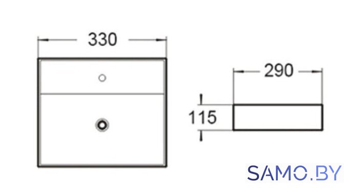 Умывальник SantiLine SL-2001 - Изображение №2 — Интернет-магазин samo.by