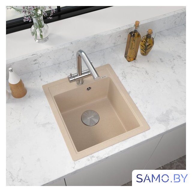 Кухонная мойка ZorG Rock 46 Premium beige - Изображение №1 — Интернет-магазин samo.by