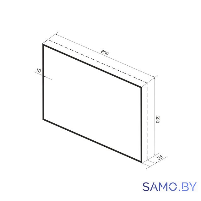  Wellsee Зеркало с фоновой LED-подсветкой 7 Rays' Spectrum 172200930, 80 х 55 см (с сенсором и регулировкой яркости освещения) - Изображение №10 — Интернет-магазин samo.by
