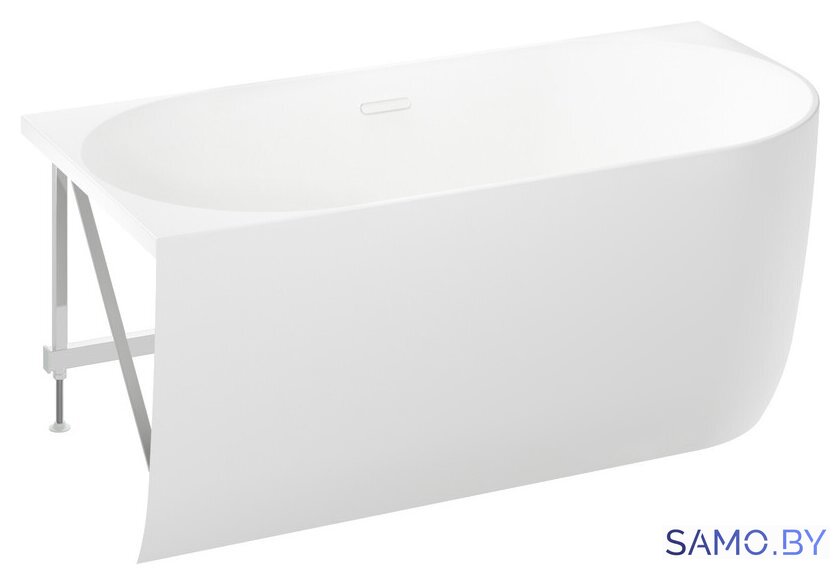 Ванна Wellsee Belle Spa 150x75 235701002 (пристенная ванна (левая) белый глянец, экран, каркас, сифон-автомат глянцевый белый) - Изображение №2 — Интернет-магазин samo.by