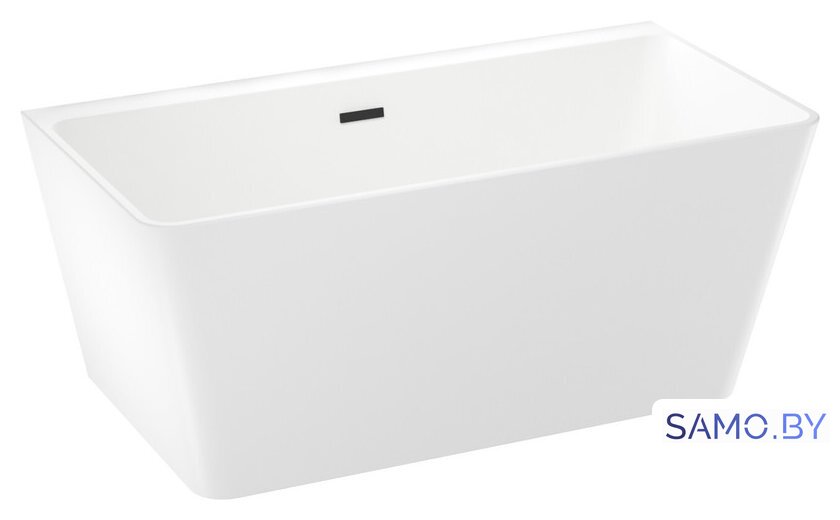 Ванна Wellsee Graceful Pro 150x77 230902003 (отдельностоящая ванна белый глянец, экран, ножки, сифон-автомат матовый черный) - Изображение №2 — Интернет-магазин samo.by