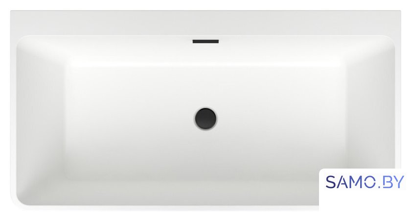 Ванна Wellsee Graceful Pro 150x77 230902003 (отдельностоящая ванна белый глянец, экран, ножки, сифон-автомат матовый черный) - Изображение №4 — Интернет-магазин samo.by