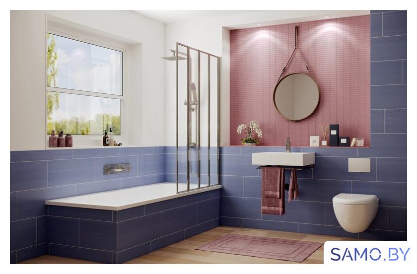 Стеклянная шторка для ванны Ambassador Bath Screens 16041111R 100 - Изображение №4 — Интернет-магазин samo.by