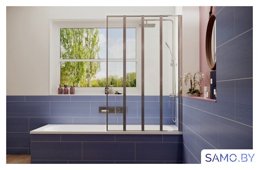 Стеклянная шторка для ванны Ambassador Bath Screens 16041111R 100 - Изображение №3 — Интернет-магазин samo.by