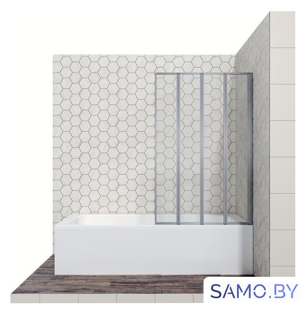 Стеклянная шторка для ванны Ambassador Bath Screens 16041111R 100 - Изображение №1 — Интернет-магазин samo.by