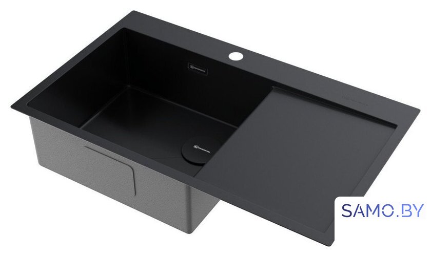 Кухонная мойка Omoikiri Akisame 86 Side-L GB 4997043 (графит) - Изображение №2 — Интернет-магазин samo.by