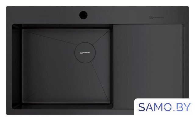 Кухонная мойка Omoikiri Akisame 86 Side-L GB 4997043 (графит) - Изображение №1 — Интернет-магазин samo.by
