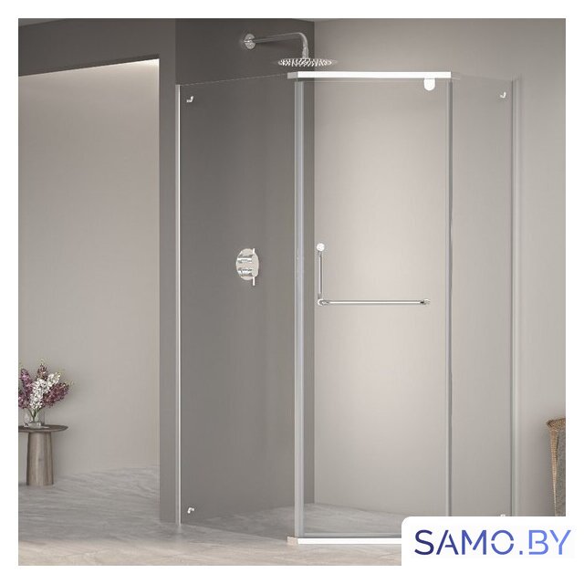 Душевой уголок RGW PA-091 35089180-11 80x100 (хром/прозрачное стекло) - Изображение №1 — Интернет-магазин samo.by