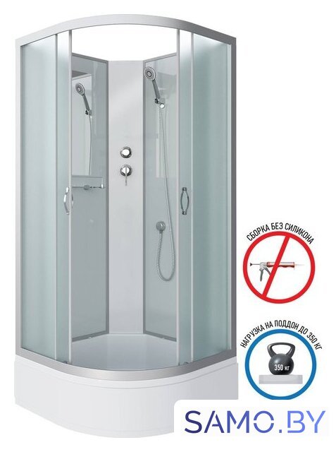 Душевая кабина Niagara NG-3302-14BK 100x100x200 - Изображение №2 — Интернет-магазин samo.by