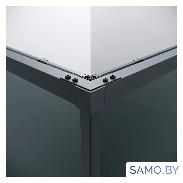 Душевой уголок Grossman Galaxy 100x90x195 300.K33.01.1090.21.10 (черный матовый/тонированное стекло) - Изображение №4 — Интернет-магазин samo.by