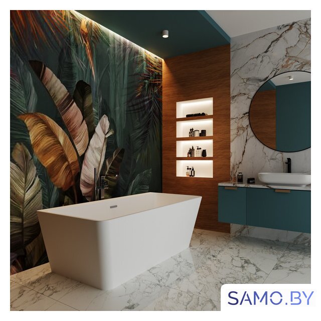 Ванна Wellsee Graceful Pro 150x77 230902002 (отдельностоящая ванна белый глянец, экран, ножки, сифон-автомат глянцевый белый) - Изображение №8 — Интернет-магазин samo.by