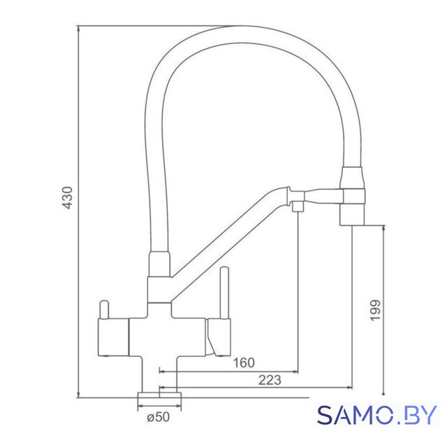 Смеситель Gappo G4398-89 - Изображение №2 — Интернет-магазин samo.by