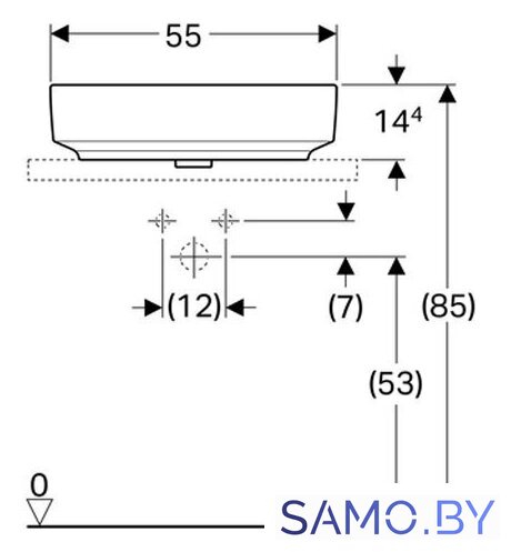 Умывальник Geberit VariForm 500.771.01.2 - Изображение №3 — Интернет-магазин samo.by