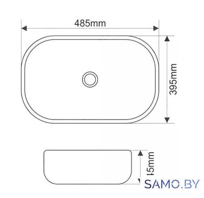 Умывальник SantiLine SL-1105 - Изображение №2 — Интернет-магазин samo.by