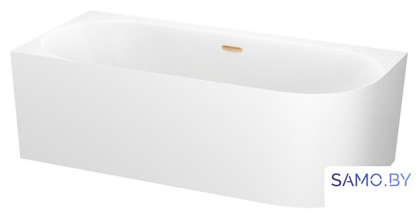 Ванна Wellsee Collaro 180x80 28910404R (пристенная ванна (левая) белый глянец, экран, ножки, сифон-автомат золото) - Изображение №2 — Интернет-магазин samo.by