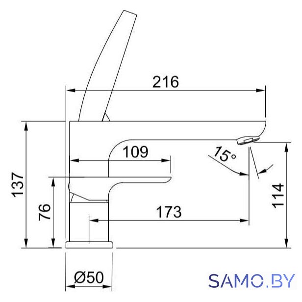 Смеситель Raglo R03.31.03 - Изображение №2 — Интернет-магазин samo.by