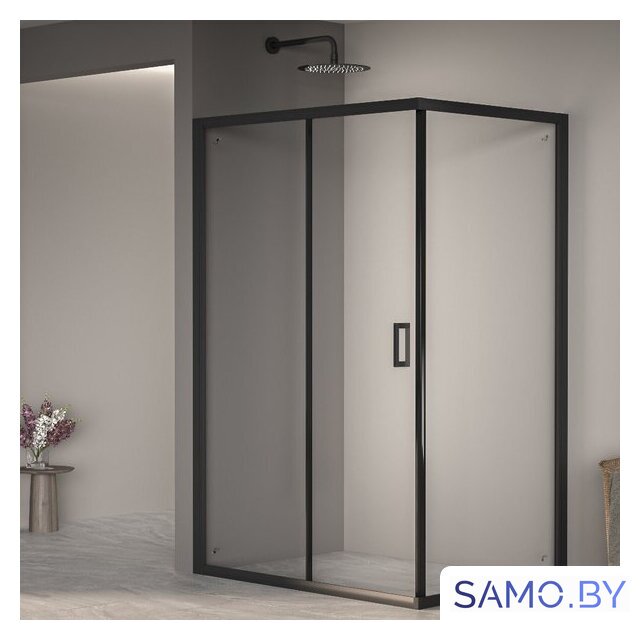Душевой уголок RGW PA-245B 410824582-14 80x120 (черный/прозрачное стекло) - Изображение №1 — Интернет-магазин samo.by