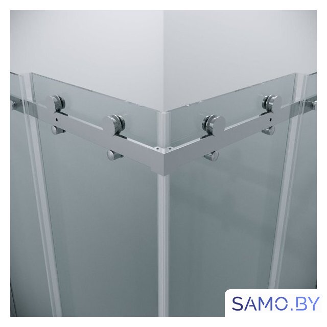 Душевой уголок Grossman Classic 100x100x195 300.K33.04.1010.10.00 (хром/прозрачное стекло) - Изображение №4 — Интернет-магазин samo.by