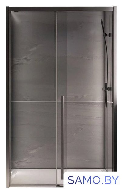 Душевая дверь Veconi 120x200 PTD30-GR-120-01-C4 (стекло прозрачное/брашированный графит) - Изображение №1 — Интернет-магазин samo.by