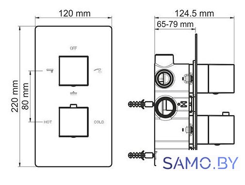 Душевая система  Wasserkraft A171568 - Изображение №9 — Интернет-магазин samo.by