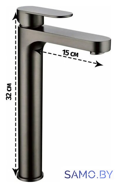 Смеситель Grocenberg GB3011 (графит) - Изображение №4 — Интернет-магазин samo.by
